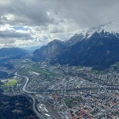 Flugwegposition um 14:36:25: Aufgenommen in der Nähe von Innsbruck, Österreich in 1480 Meter